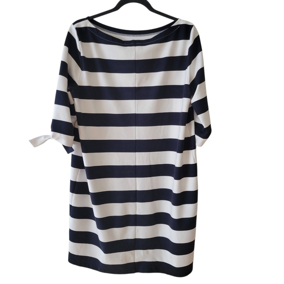 Lauren Ralph Lauren Dresses & Skirts - Lauren by RL Black‎ & White Striped Shift Dress Size XL